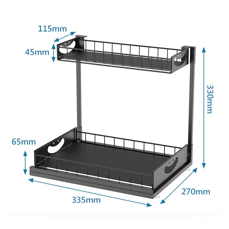 2-Tier Bathroom Sink Storage Rack Set