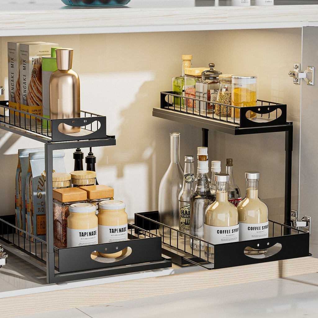 2-Tier Bathroom Sink Storage Rack Set